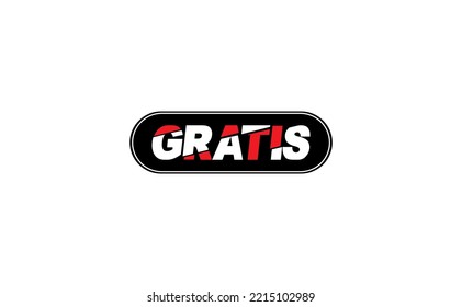 Gratis vector text. Bannner, sign, icon, free.