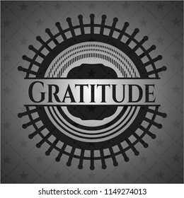 Gratitude black emblem