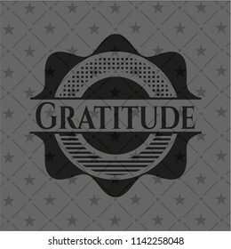 Gratitude dark badge