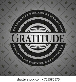 Gratitude dark badge