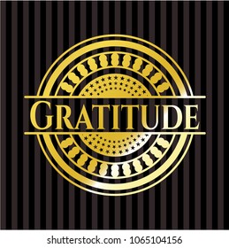 Gratitude gold emblem