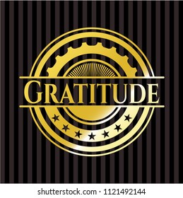 Gratitude gold emblem