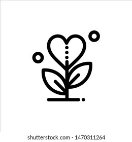 Gratitude, Grow, Growth, Heart, Love  Blue and Red Download and Buy Now web Widget Card Template. Vector Icon Template background