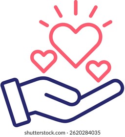 Gratitude Icon Color Vector Illustration