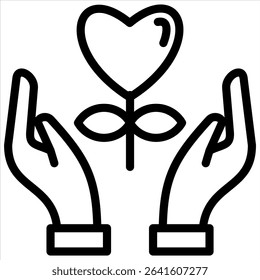 Gratitude Icon Element for Design