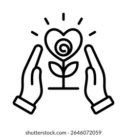 Gratitude Icon Element for Design
