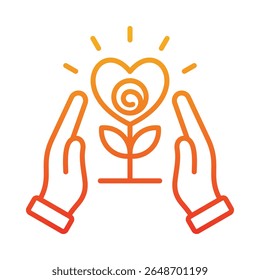 Gratitude Icon Element for Design