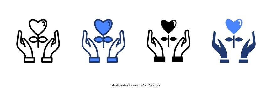 Gratitude icon sheet multiple style collection