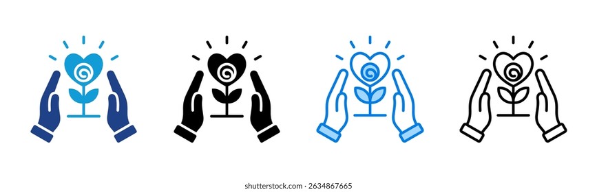 Gratitude icon sheet multiple style collection