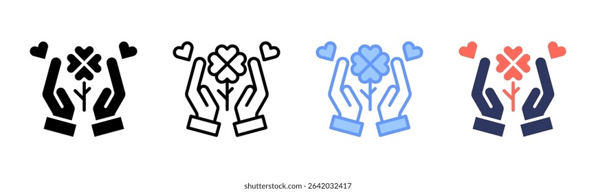 Gratitude icon sheet multiple style collection