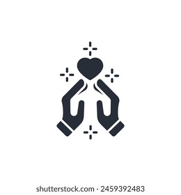 gratitude icon. vector.Editable stroke.linear style sign for use web design,logo.Symbol illustration.