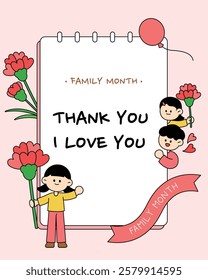 Gratitude illustration for Family Month