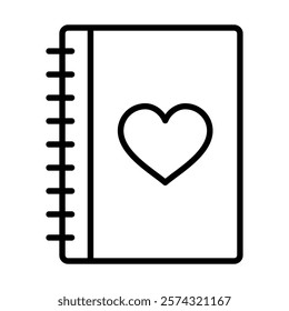 Gratitude Journal icon line vector illustration