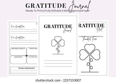 Gratitude Journal Kdp Interior Template