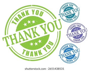 Gratitude Message Badge Collection, Thank You Stamp Vector Pack