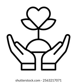 Gratitude Practice icon line vector illustration