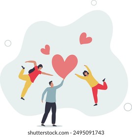 Gratitude, thankful or appreciation, kindness or support to success together, return good or positivity, sharing feeling or help concept,flat design.illustration with people.