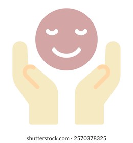 Gratitude Wellness Mental Health icon illustration