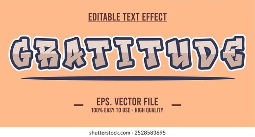 Gratitude writing. Typography Design Inspiration. Vector