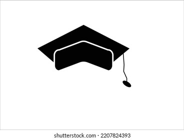 gratuation hat icon isolated vector.