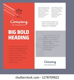 Grave Business Company Poster Template. with place for text and images. vector background