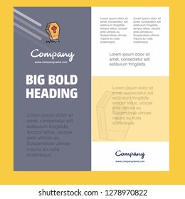 Grave  Business Company Poster Template. with place for text and images. vector background