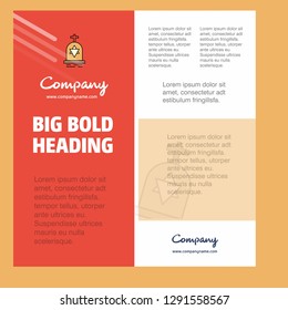 Grave Business Company Poster Template. with place for text and images. vector background