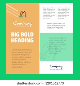 Grave Business Company Poster Template. with place for text and images. vector background