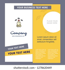 Grave Company Brochure Template. Vector Busienss Template