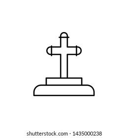 grave, death outline icon. detailed set of death illustrations icons. can be used for web, logo, mobile app, UI, UX