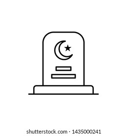 grave, death outline icon. detailed set of death illustrations icons. can be used for web, logo, mobile app, UI, UX