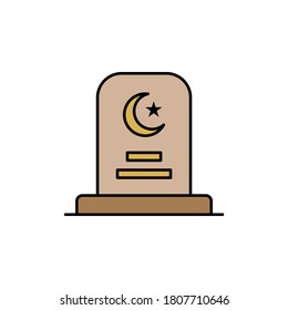 grave, death outline icon. detailed set of death illustrations icons. can be used for web, logo, mobile app, UI, UX