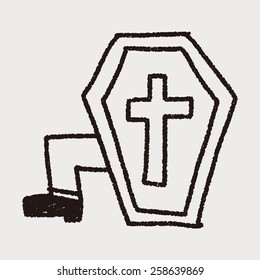 grave doodle drawing