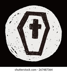 grave doodle drawing