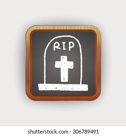 grave doodle drawing
