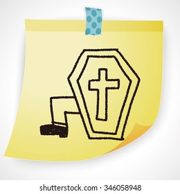 grave doodle drawing