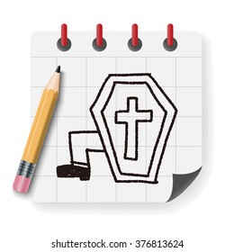 grave doodle drawing