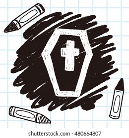 grave doodle drawing