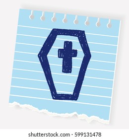 grave doodle drawing