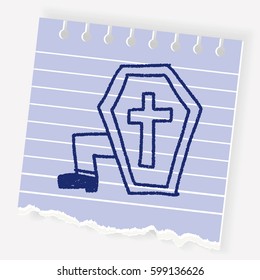 grave doodle drawing