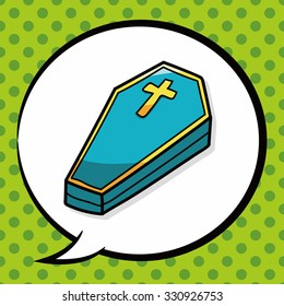 grave doodle, speech bubble
