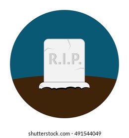 Grave flat icon