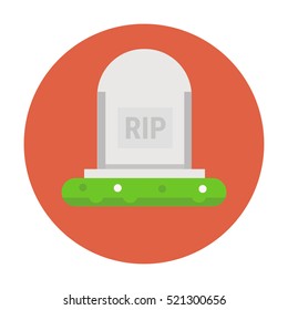 grave flat icon