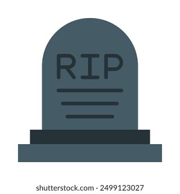 Grave Flat Icon Design For Personal nad Commercial Use