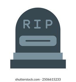 Grave Flat Icon Design For Personal nad Commercial Use