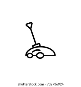 Grave flat icon. Single high quality outline symbol of funeral for web design or mobile app. Thin line signs of death for design logo, visit card, etc. Outline logo of life.