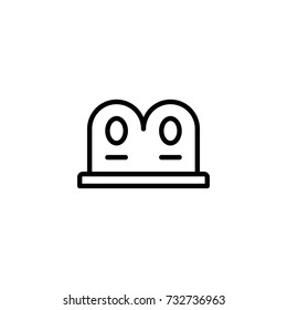 Grave flat icon. Single high quality outline symbol of funeral for web design or mobile app. Thin line signs of death for design logo, visit card, etc. Outline logo of life.