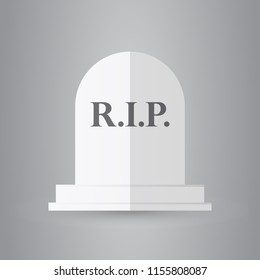 grave flat icon for web design