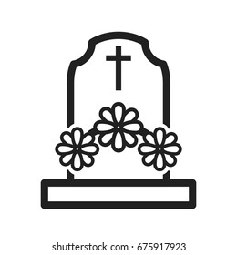 Grave with Flowers