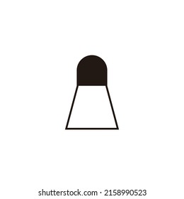 Grave geometric symbol simple logo vector